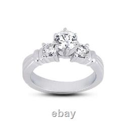 1 3/4ct D SI1 Round Natural Diamonds Plat Vintage Style Matching Bridal Set