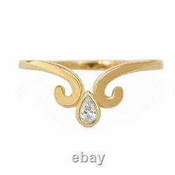 1.30TCW Round Cut Moissanite Ring Set Vintage Bridal Ring Set Yellow Gold Plated