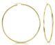 14k Real Solid Yellow Gold Shiny Polished Round Creole Hoop Earrings All Sizes