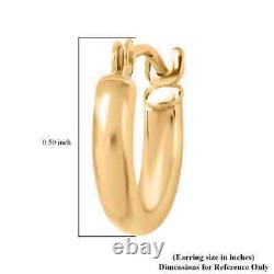 14K Yellow Gold Hoops Hoop Earrings Wedding Bridal Jewelry for Women Gifts