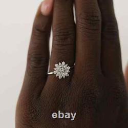 1CT Vintage Round Cut Moissanite Bridal Wedding Gift Ring 14K Yellow Gold Plated