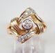 1ct Round Cubic Zirconia Antique Vintage Wedding Band 14k Yellow Gold Plated