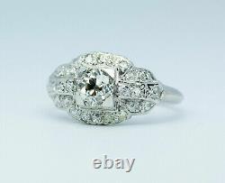 1Ct White Round Moissanite Vintage Engagement Wedding Ring 925 Sterling Silver