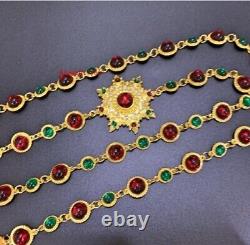 1SET Thai Traditiona Vintage Gem Jewelry Costume Wedding Bridal Gifts For Dress