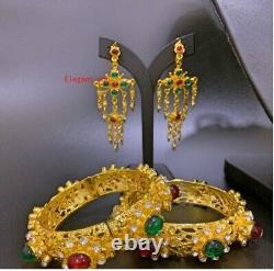 1SET Thai Traditiona Vintage Gem Jewelry Costume Wedding Bridal Gifts For Dress