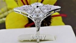 2.25ct Round Stone Vintage Wedding Ring Bridal Jewelry Gift for Love S925 Silver