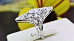 2.25ct Round Stone Vintage Wedding Ring Bridal Jewelry Gift for Love S925 Silver