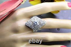 2.25ct Round Stone Vintage Wedding Ring Bridal Jewelry Gift for Love S925 Silver