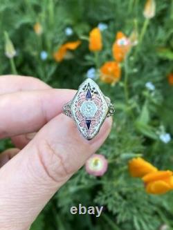 2.42 Ct Round Cut Lab-Created Diamond Openwork Old Romanian Style Vintage Rings