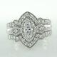 2.5 Ct Simulated Diamond Engagement Vintage Ring Sterling Silver 925