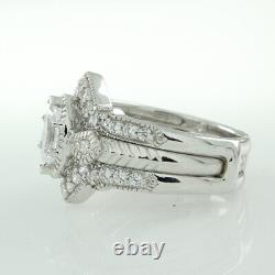 2.5 Ct Simulated Diamond Engagement Vintage Ring Sterling Silver 925