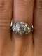 2.50 Ct Round Cut Vvs1-d Moissanite Antique Filigree Vintage Ring In 925 Silver