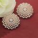 2 Ct Round Simulated Diamond Cluster Bridal Wedding Set Stud Earrings 925 Silver