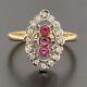 2ct Round Lab Created Ruby Diamond Vintage Wedding Band 14k Yellow Gold Plated