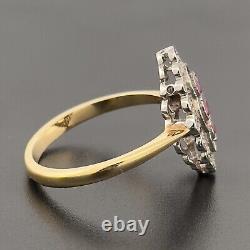 2Ct Round Lab Created Ruby Diamond Vintage Wedding Band 14K Yellow Gold Plated
