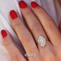 3.5 CT Oval Cut Moissanite Vintage Wedding Engagement Ring Solid 14k Yellow Gold