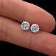 3ct Real Moissanite Screw Back Stud Earrings 925 Sterling With Certification