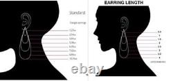 925 Sterling Silver Earrings Cubic Zirconia Heritage Women Multi-Color Jewelry