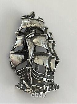 ATOCHA Pendant Ship Galleon 925 Sterling Sunken Treasure Shipwreck Jewelry