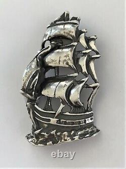 ATOCHA Pendant Ship Galleon 925 Sterling Sunken Treasure Shipwreck Jewelry