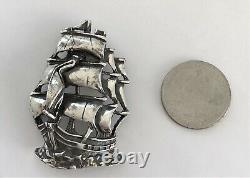 ATOCHA Pendant Ship Galleon 925 Sterling Sunken Treasure Shipwreck Jewelry