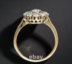 Antique Art Deco 4.50 Ct Round Cut White Diamond Floral Vintage Engagement Ring