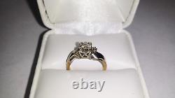 Antique Diamond 14k Gold Engagement Ring Vintage Estate Wedding Jewelry 14kt