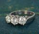 Art Deco 1.50 Ct White Diamond Antique Vintage Wedding Ring 925 Sterling Silver