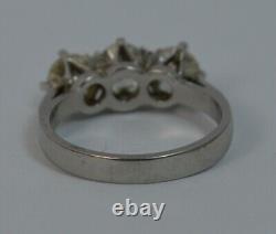 Art Deco 1.50 Ct White Diamond Antique Vintage Wedding Ring 925 Sterling Silver