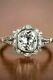 Art Deco 3.40 Ct Lab-created Diamond Vintage Style Wedding 925 Silver Ring