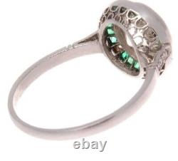 Art Deco 4.20 Ct White Diamond Antique Vintage Wedding Ring 925 Sterling Silver