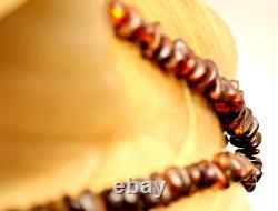 Baltic Amber Tapered Beaded Endless Necklace 26 Vintage Handmade