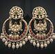 Chand Bali Kundan Earrings Bridal Jewelry Wedding Jewellery Statement Earrings