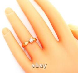 Diamond & 14ct Yellow Gold Ring Vintage Wedding/Engagement Jewellery