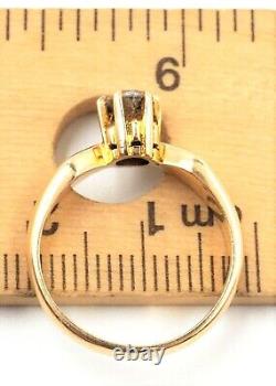 Diamond & 14ct Yellow Gold Ring Vintage Wedding/Engagement Jewellery