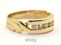 Estate Diamond White Gold Wedding Band Vintage Jewelry Sale 0.25ct Deal