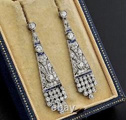 Extra-Ordinary Art Deco Style Vintage Fine Carved Work Women Partywear Earrings