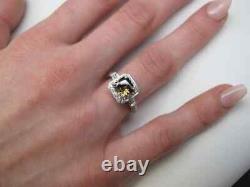 Features A Asscher Cut Coffee Color 1.23CT Topaz & White CZ Vintage Wedding Ring