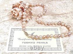Fine Jewelry Pearl Necklace Vintage Wedding Anniversary gift for wife Handmade