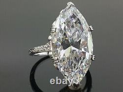 Marquise-Cut Studded Shank Vintage Style Ring For Women's Wedding Wear Jewelry