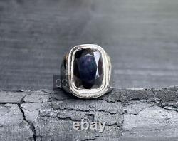 Men Garnet Ring, 925 Silver, Wedding Ring Men, January Birthstone, Men Jewelry