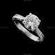 Moissanite Diamond Style Vintage Wedding Ring 14k White Gold Fine Jewelry