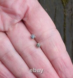 Mother's Day Special Gray Rough Diamond Earrings Gift At Wholesale Price