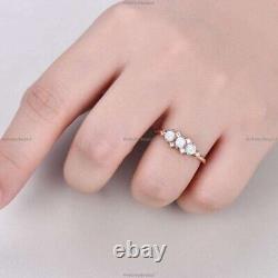 Opalite Diamond Bridal Jewelry Vintage Wedding Ring 14k Yellow Gold Fine Jewelry