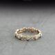 Opalite Vintage Eternity Wedding Engagement Gemstone Ring 14k Gold Fine Jewelry