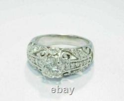 Openwork Filigree Style 3.26 Ct Round Cut Lab-Created Diamond Old Vintage Rings