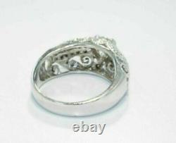 Openwork Filigree Style 3.26 Ct Round Cut Lab-Created Diamond Old Vintage Rings