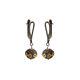 Plated Vintage Women Gemstone Wedding Engagement Earrings 925 Silver Jewelry