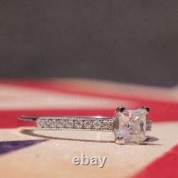 Princess Cut Moissanite 10K Gold Minimalist Vintage Wedding Jewelry Gift Ring