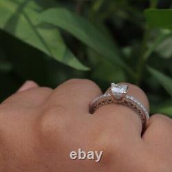 Princess Cut Moissanite 10K Gold Minimalist Vintage Wedding Jewelry Gift Ring